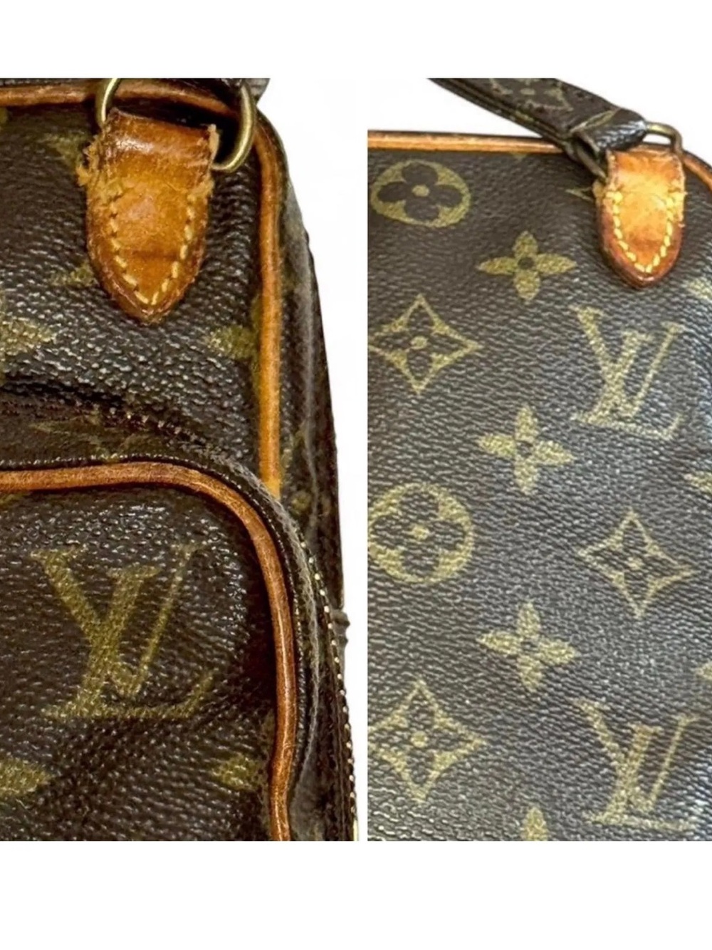 Louis Vuitton Amazone Monogram Crossbody Bag Vintage 1988 Designer Lux LV luxury - Picture 6 of 8